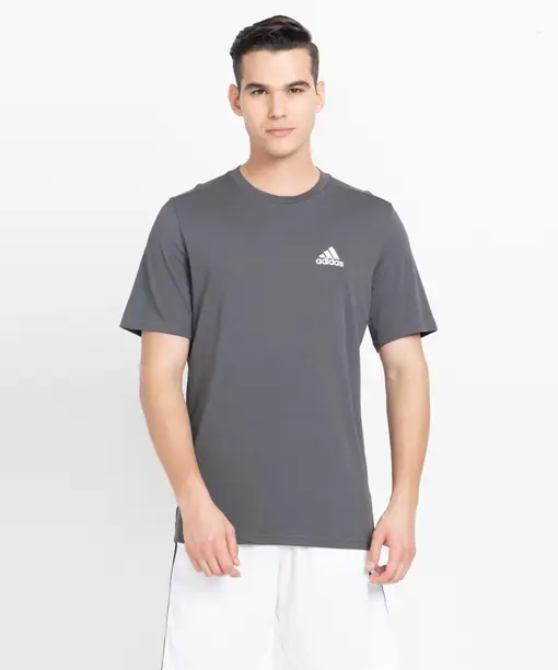 IN SMU FE TEE Men Printed Round Neck Polyester Grey T-Shirt